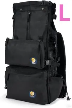 MEeinc ペットキャリーリュック　LサイズブラックOKAGO L 帆布と本革 MEeinc ペットキャリーリュック LサイズブラックOKAGO L 帆布と本革