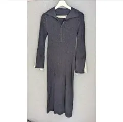 【LagunaMoon】ラメブレンドレースカフスニットワンピース