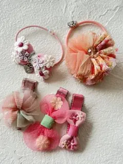 メゾピアノ ヘアゴム ヘアクリップ ５点セット