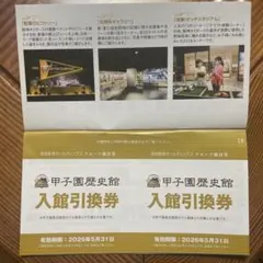 甲子園歴史館 入館引換券 他各種優待券