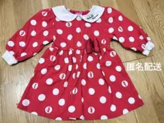 ディズニー　ミニー 水玉ワンピース 90cm　しまむら