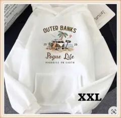 BANKS フード付 OUTER 白 【セール】メンズ パーカー