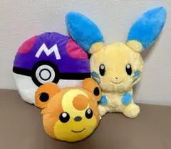 【おまけ付き】新品未使用タグ付き マイナン ヒメグマ マスターボール3体セット