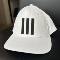 adidas 3ストライプキャップ 58cm ホワイト