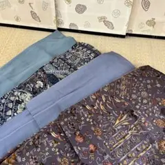 2000円売り切り 色無地 小紋 正絹 まとめ売り 着物 リメイクBM-7326