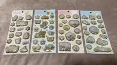 リラックマ 、すみっコぐらしキラッとぷくぷくエアーシール　4枚セット