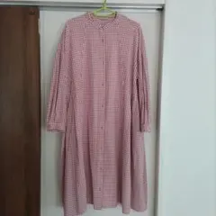 サマンサモスモス　ロングワンピース　チェック　長袖　SM2