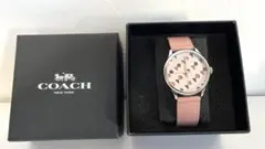 COACH ハート模様 腕時計 ピンク
