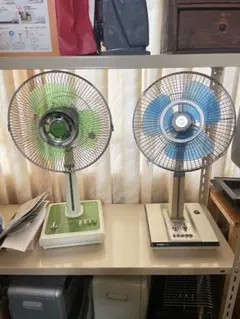 扇風機 レトロ 昭和レトロ扇風機ナショナル 水色 Yahoo!オークション -「昭和レトロ