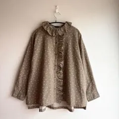 美品 ICHI フリルカラーブラウス ドット イチアンティークス - メルカリ