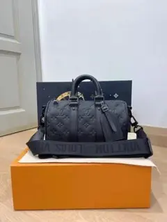 Louis Vuitton ブラック ボストンバッグ