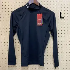 メンズヒートギアコンプレッション長袖モックシャツ L（1369606）