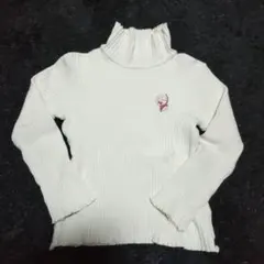 KP ニットプランナー オフホワイト タートルネック 110 120