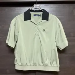 FRED PERRY 半袖 リブカラーシャツ UK10 ポロシャツ カーキのサムネイル