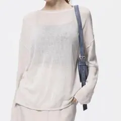 GU シアーオーバーサイズセーター　XL