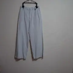 ヒューマンウーマンライトグレー ワイドレッグパンツ