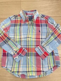 Ralph Lauren ラルフローレン マルチカラー チェックシャツ　110