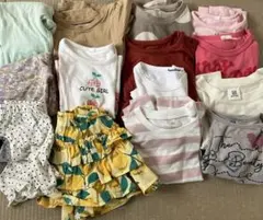 女の子　夏服まとめ買い　14点セット　Tシャツ、パンツ