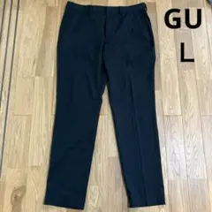 【美品】GUジーユー　テーパードトラウザーパンツ　ブラック　Ｌサイズのサムネイル