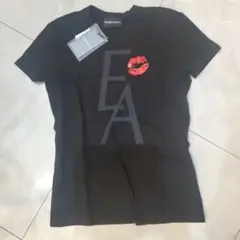 【タグ付き、未使用】Emporio Armani ブラック Tシャツ 半袖