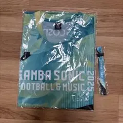 【未開封】2025ガンバソニック来場者配布Tシャツ　Fサイズ　リボンブレス付