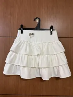 Ribbon brooch frill mini skirt【ホワイト】 - メルカリ