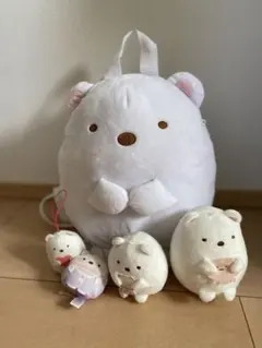 すみっコぐらし　しろくまリュック、他4点セット