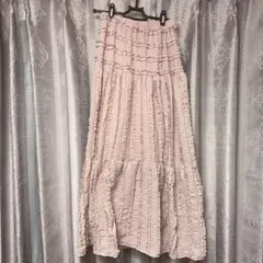 ピンク ロングスカート Fサイズ