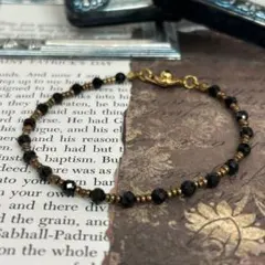 GroundY GLASS & BRASS BEAD BRACELET C - メルカリ