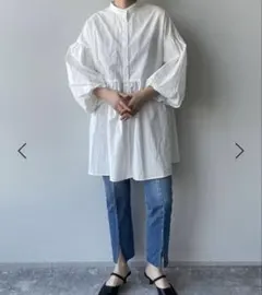 LOWRYSFARM フリルチュニックワンピース