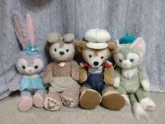 ダッフィーフレンズ ぬいぐるみ 4体 衣装のおまけあり