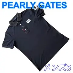 PEARLY GATES 半袖 ロゴプリント 速乾性 ストレッチ ポロシャツ 5