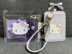 ハローキティ リール付きパスケース クリアポーチ