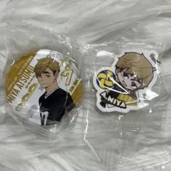 ハイキュー　くら寿司　めじるしチャーム　宮侑　缶バッジ