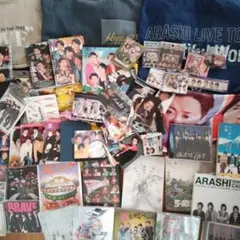 嵐グッズ(メモ帳 下敷き シール他)DVD CD バックのまとめ
