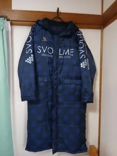 SVOLME ドット柄 ベンチコート ネイビー