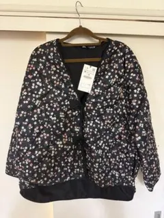 ZARA 花柄キルティングジャケット Mサイズ 未使用タグ付き