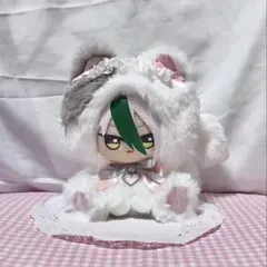 ハンドメイド 着ぐるみ おすわりぬい服 推し活 桃色 白色 灰色 d385