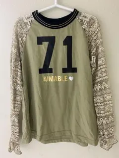 新品！未使用【AIMABLE 長袖カットソー 140cm】