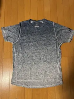 値下げ！adidas ブルー＆グレー スポーツ Tシャツ