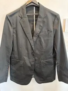 黒 テーラードジャケット ナノユニバース