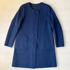 美品　セオリーリュクス Theory luxe リバーシブルノーカラーコート