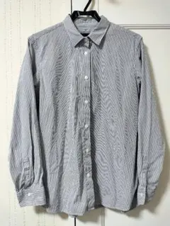 【美品】無印良品　ストライプシャツ