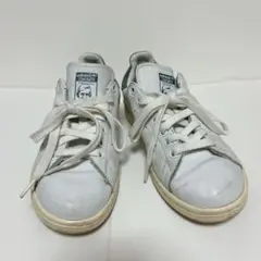 adidas Stan Smith ホワイト/ブルー 本革 23.5cm