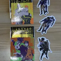 スシロー×ジョジョ コラボ限定ステッカー &ピックセット 承太郎 ポルナレフ