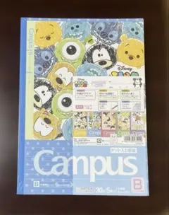 キャンパスノート　ディズニーツムツム　 B5/B罫　5種セット