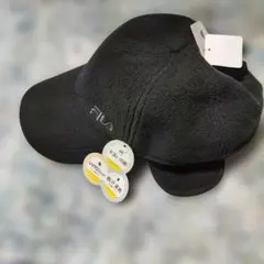 FILA フリースキャップ 黒