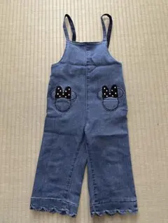 petit main ミニーちゃんデニムオーバーオール Sサイズ