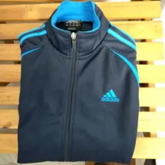 adidas ジャージ ジャケット ネイビー/青
