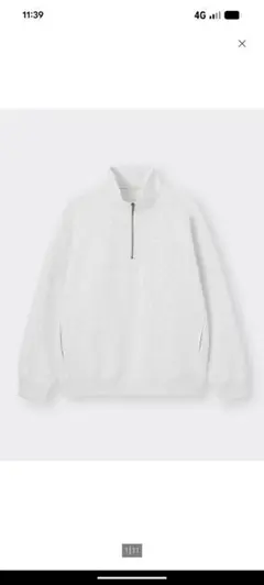 ヘビーウェイトスウェットハーフジッププルオーバー